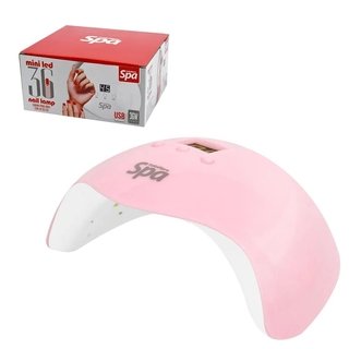 CABINA LED MINI CON TIMER MARCA TEKNIKPRO MODELO SPA PARA UÑAS GELIFICADAS * ESMALTE SEMIPERMANENTE USB * 36 WATT