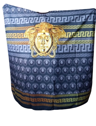 PEINADOR * CAPA DE CORTE GRANDE MODELO VERSACE CUERNITOS 5021 CON GANCHOS METALICOS