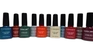 ESMALTE SEMIPERMANENTE DE UÑAS MARCA CHARM LIMIT POR 10ml * BASE ó TOP COAT * Para secado con Cabina UV/LED SEMIPERMANENTE (CH)