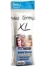 20 BANDAS EXTRA LARGA XXL / TIRAS TERMICAS PARA MECHAS / TINTURA / DECOLORACION DE 60 x 10 cm.