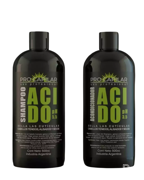 ACONDICIONADOR ACIDO PH3.5 MARCA PRO CAPILAR POR 500 ml.