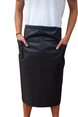 FALDON TELA IMPERMEABLE SILVER PARA PELUQUERIA D1017