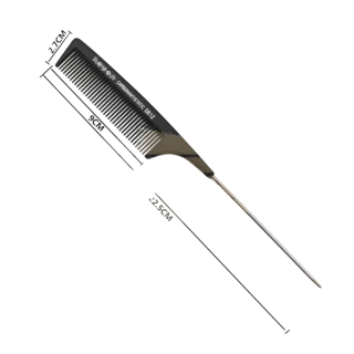 PEINE DE COLA PUNTA METALICA DE CARBONO * ANTIESTATICO MODELO 0812 en internet