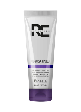 SHAMPOO REINVENTION MATIZADOR PARA NEUTRALIZAR RUBIOS MARCA FIDELITE POR 260 grs