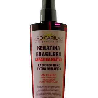 KERATINA BRASILERA MARCA PRO CAPILAR POR 130 ml.