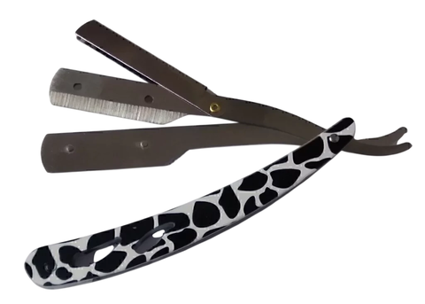 NAVAJA 3 CUERPOS MODELO CEBRA 3752 CON FILO INTERCAMBIABLE TIPO GILLETTE PARA PELUQUERIA ó BARBERIA