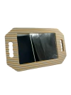 ESPEJO BANDEJA IRROMPIBLE BORDE DE GOMA A RAYAS MODELO 5111 (42 x 26 cm) - comprar online