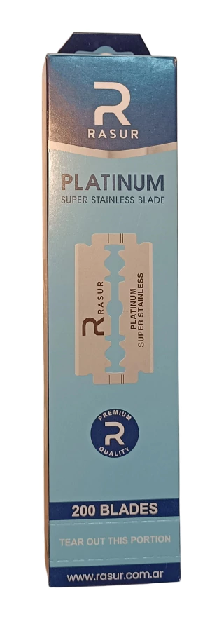 10 REPUESTOS PARA NAVAJAS ó MAQUINAS DE AFEITAR MARCA RASUR BY TREET ORIGINALES LINEA PLATINUM SIMIL GILLETTE (10 hojas) (SA) - (copia)