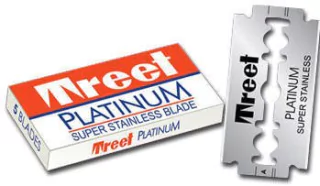 10 REPUESTOS PARA NAVAJAS ó MAQUINAS DE AFEITAR MARCA TREET ORIGINALES LINEA PLATINUM SIMIL GILLETTE (10 hojas)