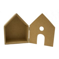 Casita Para Peg Dolls con puerta. - Puntitos