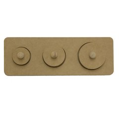 Encastres Geométricos 3 piezas. - Puntitos