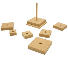 Encastre cuadrado / Torre de madera MDF en internet