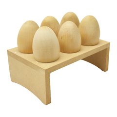 Huevera con 6 huevos.