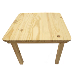 xMesa de pino con 2 sillitas - Puntitos
