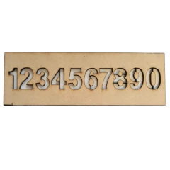 Stencil Regla Númerica
