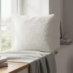 Funda de almohadon corderito 40x40