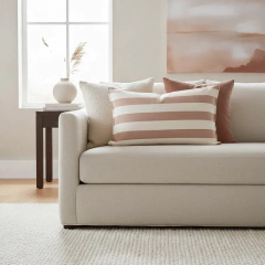 FUNDA DE ALMOHADA TUSOR RAYADO 50X70