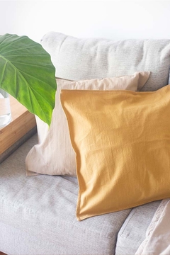 Funda de almohadon lienzo tusor 60x60 en internet