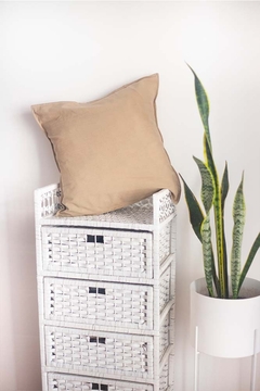 Funda de almohadon lienzo tusor 50x50 - tienda online
