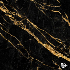 MURAL 049- MARMOL NEGRO Y DORADO - comprar online