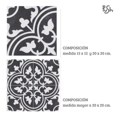 AZULEJOS 004 PISO - LISBOA BLACK - comprar online