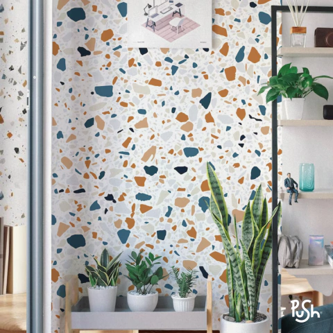 MURAL 052- TERRAZO NARANJA