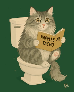 Láminas adhesivas para baño - MODELO GATO 037 - Push vinilos