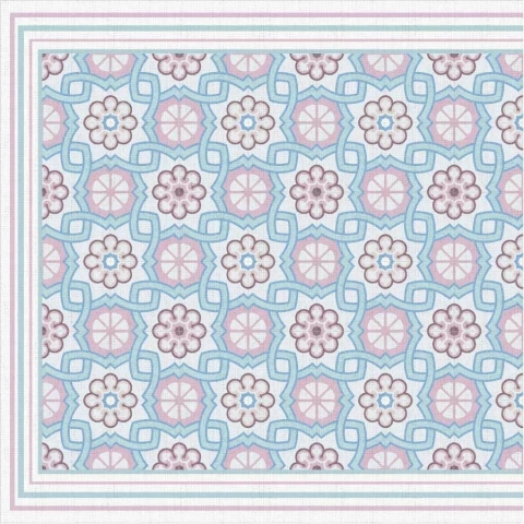 ALFOMBRA VINÍLICA 014 - AZULEJOS BOHO