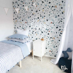 Mural Vinílico Terrazo Multicolor 005 – Decoración Moderna para Paredes - comprar online