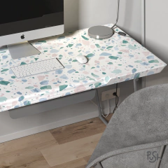 VINILO ESTAMPADO 048 - TERRAZZO CELESTE