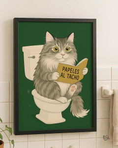 Láminas adhesivas para baño - MODELO GATO 037 en internet