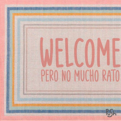 ALFOMBRA VINÍLICA 196- WELCOME PINK