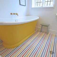 Vinilo para Piso 108 – Azulejos Geométricos Multicolor - Push vinilos