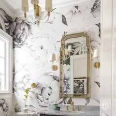 MURAL 263 - Black Peonias en internet