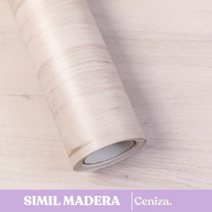 SIMIL MADERA CENIZA - 120 CM DE ANCHO X 50 CM LINEAL