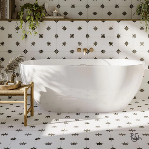 AZULEJOS 122 PISO - ESTRELLA WHITE