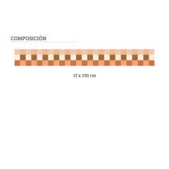 Guardas adhesiva cuadrille multicolor - 01 en internet