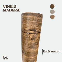 símil madera roble oscuro - Vinilo autoadhesivo para mesada - comprar online