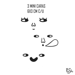 CALCOS 010- MINI CARAS en internet