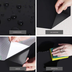 Vinilo Negro Mate Alacena y muebles - Push vinilos