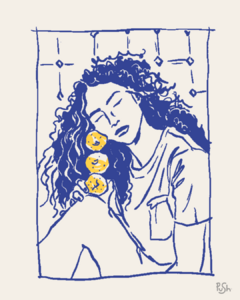 LAMINA ADHESIVA 003 - GIRL BLUE