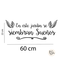 FRASE 002 -JARDÍN - comprar online