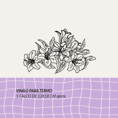 CALCOS 001- FLORES TATOO - comprar online
