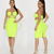 VESTIDO NEON BANDAGE 'CROSSED STRAPS'