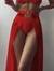 POLLERA 'GOLD BROOCH' ROJA