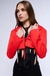 BLAZER CROP ROJO 'LACE-UP' en internet