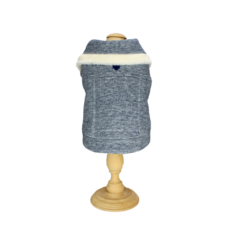 Casaquinho Pelo Pata Chic - Azul Escuro - comprar online