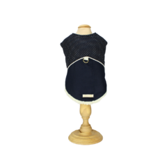 Capa Sherpa Pata Chic - Poá Azul Marinho Sem Laço - comprar online
