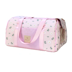 Bolsa Avião Tecido Pata Chic Daisy - Rosa