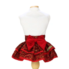 Vestido Malha Pata Chic Tradição Natalina - Vermelha - comprar online